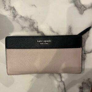 Kate Spade Black and Pink Wallet Sleek Design